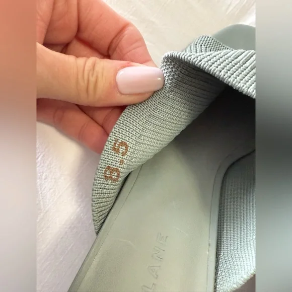 Everlane | SZ 8.5 | Seafoam Green ReKnit Glove Mule Open Toe Block Heel Slide - Picture 7 of 11